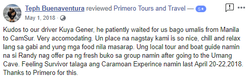 Caramoan Tour Package Reviews - Primero Tours and Travel - Teph Buenaventuraa