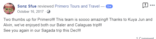 2D1N and 3D2N Baler Tour Packages Public/Private Tour Joiners/Exclusive Groups from P1,449 Primero Tours and Travel - Review